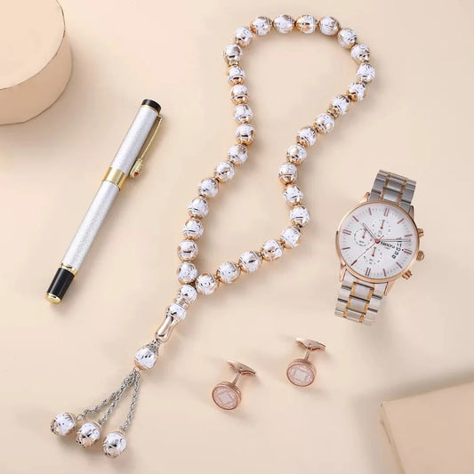 Set idea regalo con orologio collana penna e un paio di gemelli da uomo - Idea regalo uomo ATREND