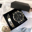 Set idea regalo casual orologio e bracciale da uomo - Idea regalo uomo ATREND