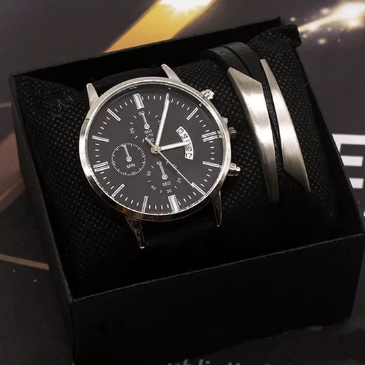 Set idea regalo con orologio e braccialetto da uomo - Idea regalo uomo ATREND