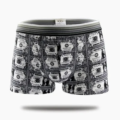 Boxer casual con stampa grafica e fascia elastica da uomo - Boxer uomo ATREND
