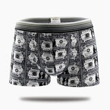 Boxer casual con stampa grafica e fascia elastica da uomo - Boxer uomo ATREND
