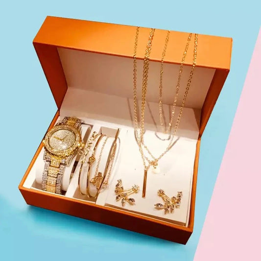 Set idea regalo con orologio bracciale collana e orecchini da donna - Idea regalo donna ATREND