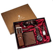 Set idea regalo casual con cintura portafoglio occhiali da sole portachiavi orologio e penna da uomo - Idea regalo uomo ATREND