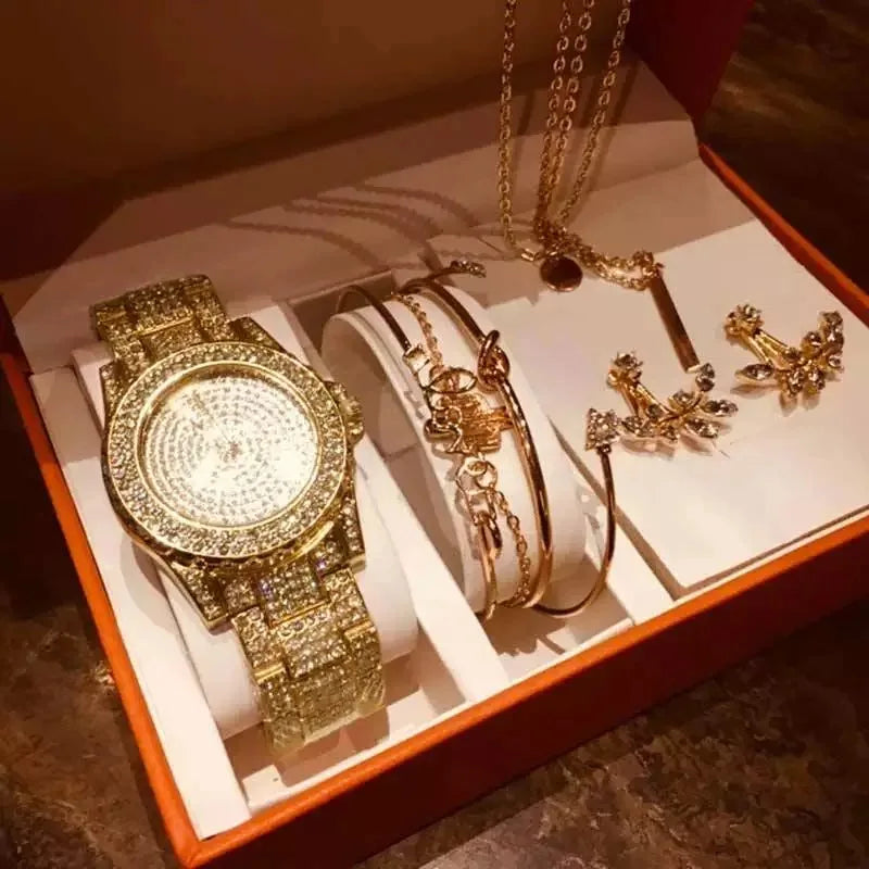 Set idea regalo con orologio bracciale collana e orecchini da donna - Idea regalo donna ATREND