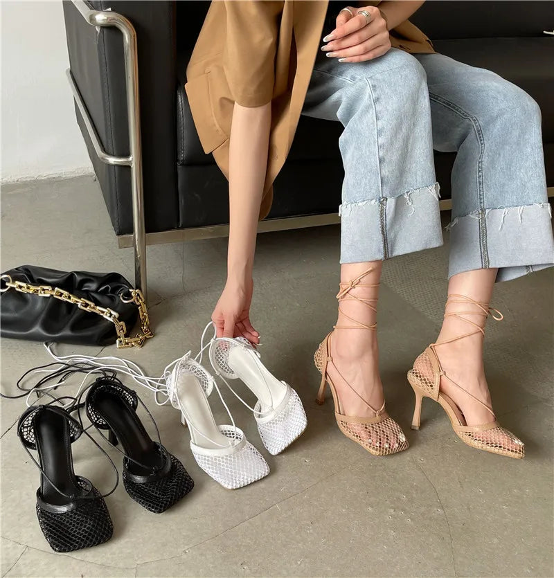 Sandali casual alla romana traspiranti in rete da donna - Sandali donna ATREND