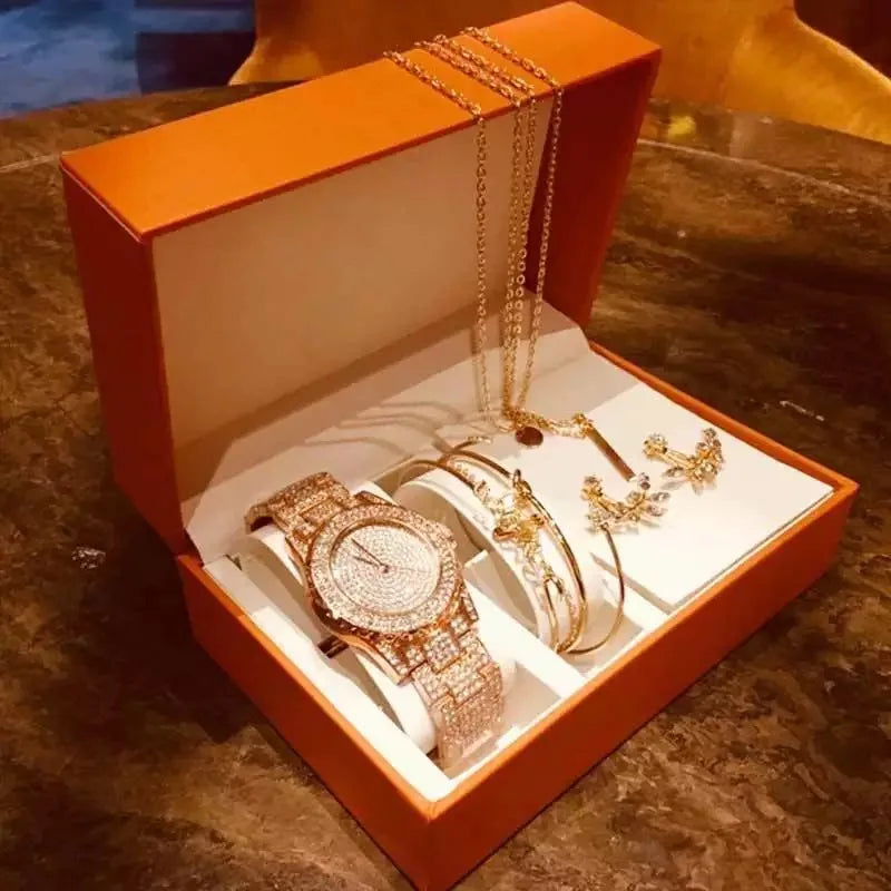Set idea regalo con orologio bracciale collana e orecchini da donna - Idea regalo donna ATREND