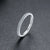 Anello casual con brillantini in acciaio inossidabile da donna