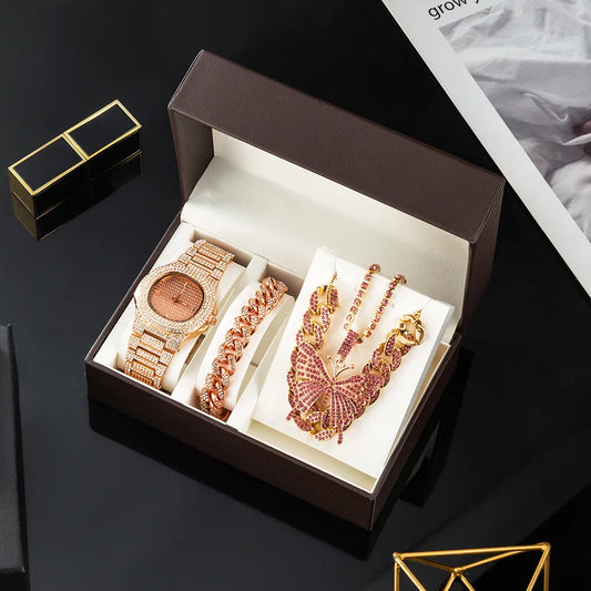 Set idea regalo con orologio braccialetto e collane da donna - Idea regalo donna ATREND