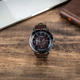 Set idea regalo casual con cintura portafoglio occhiali da sole portachiavi orologio e penna da uomo - Idea regalo uomo ATREND