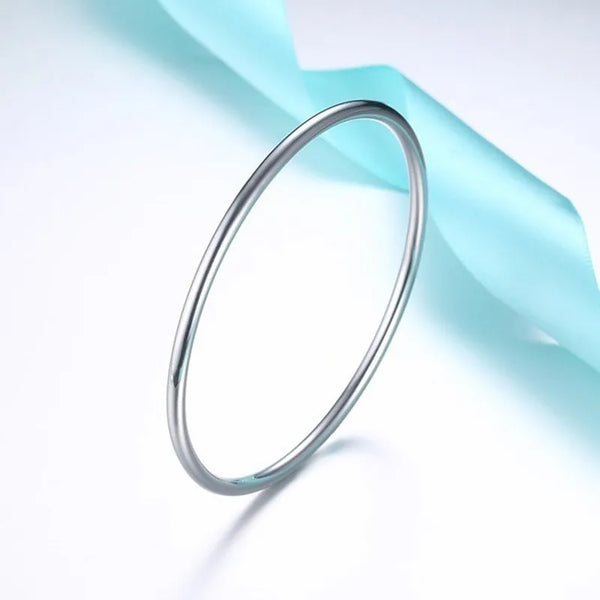 Bracciale casual sottile in acciaio da donna