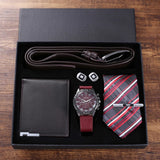 Set idea regalo casual con orologio cintura portafoglio e gemelli da uomo - Idea regalo uomo ATREND