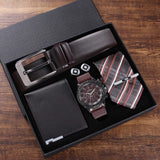 Set idea regalo casual con orologio cintura portafoglio e gemelli da uomo - Idea regalo uomo ATREND