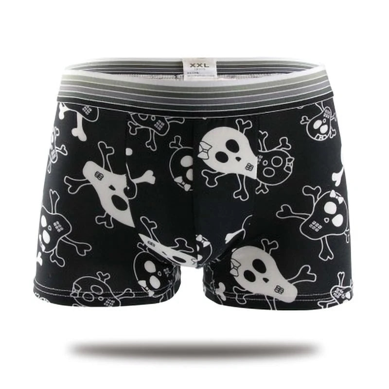 Boxer casual con stampa grafica e fascia elastica da uomo - Boxer uomo ATREND