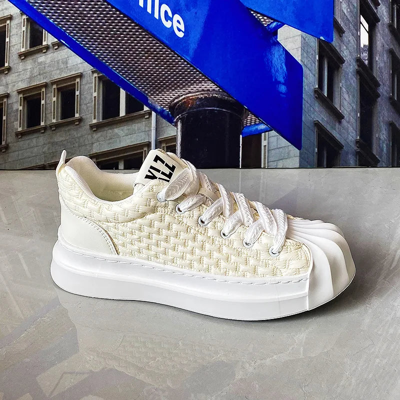 Sneakers casual in pelle PU e mesh unisex