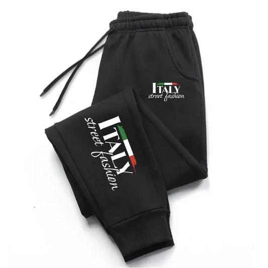 Pantaloni sportivi casual con fascia elastica con lacci e lettere unisex - Pantaloni sportivi unisex ATREND