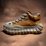 Sneakers casual in pelle microfibra da uomo