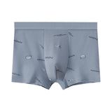 Boxer casual 4 pezzi in cotone elastici con stampa in lettere da uomo - Boxer uomo ATREND