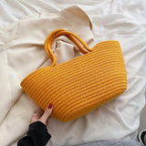 Borsa a mano casual in cotone da donna - Borsa a mano ATREND
