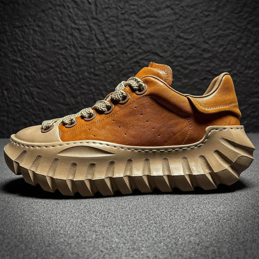 Sneakers casual in pelle microfibra da uomo