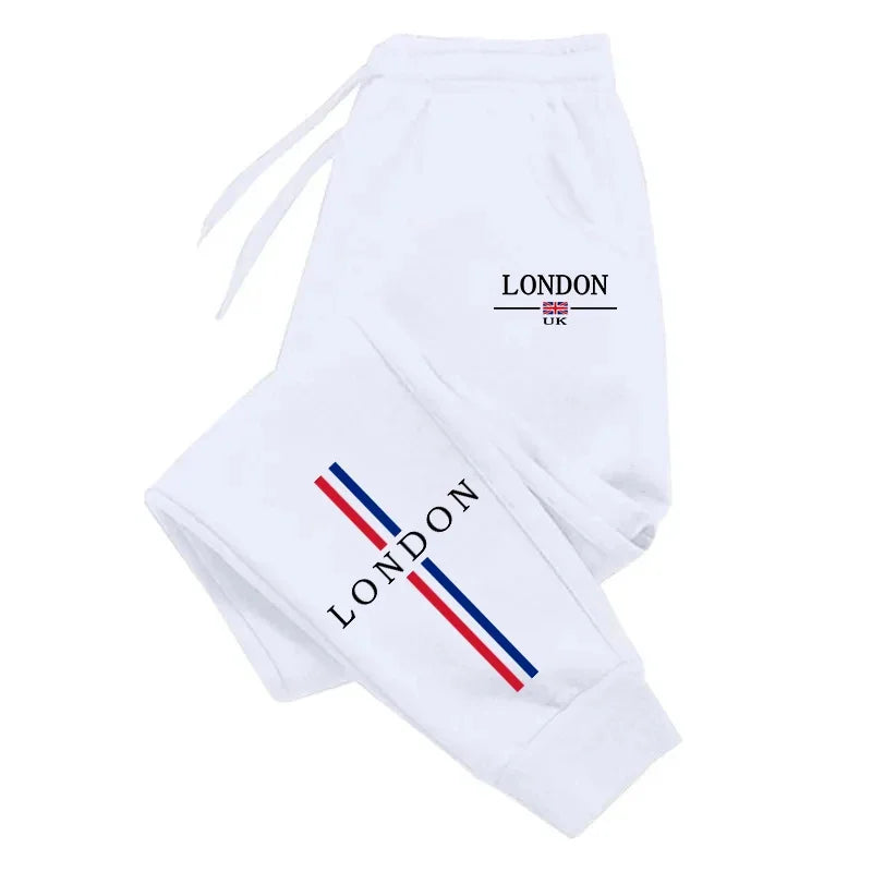 Pantaloni sportivi con fascia elastica e lettere da donna - Pantaloni sportivi donna ATREND