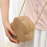 Borsa a tracolla in cotone a forma di fiore da donna - Borsa a tracolla ATREND