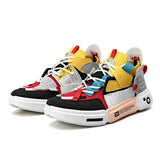 Sneakers casual in pelle sintetica con lacci unisex
