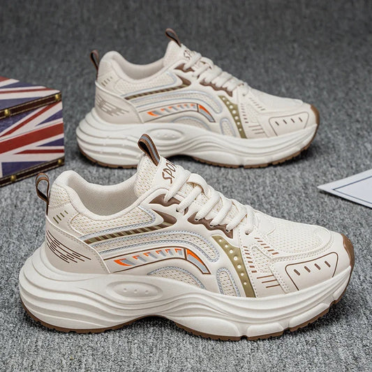Sneakers casual in pelle PU da uomo