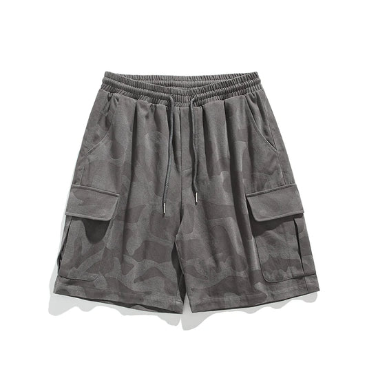 Pantaloncini casual multitasche camouflage da uomo - Pantaloncini uomo ATREND