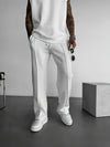 Set coordinato in tinta unita T-shirt senza maniche e pantaloni da uomo