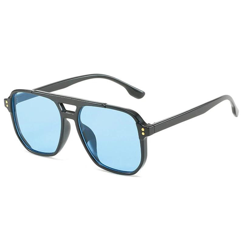 Occhiali da sole casual geometrici bicolor da donna - Occhiali da sole donna ATREND