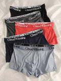 Boxer casual 5 pezzi con bordo elastico e lettere da uomo - Boxer uomo ATREND