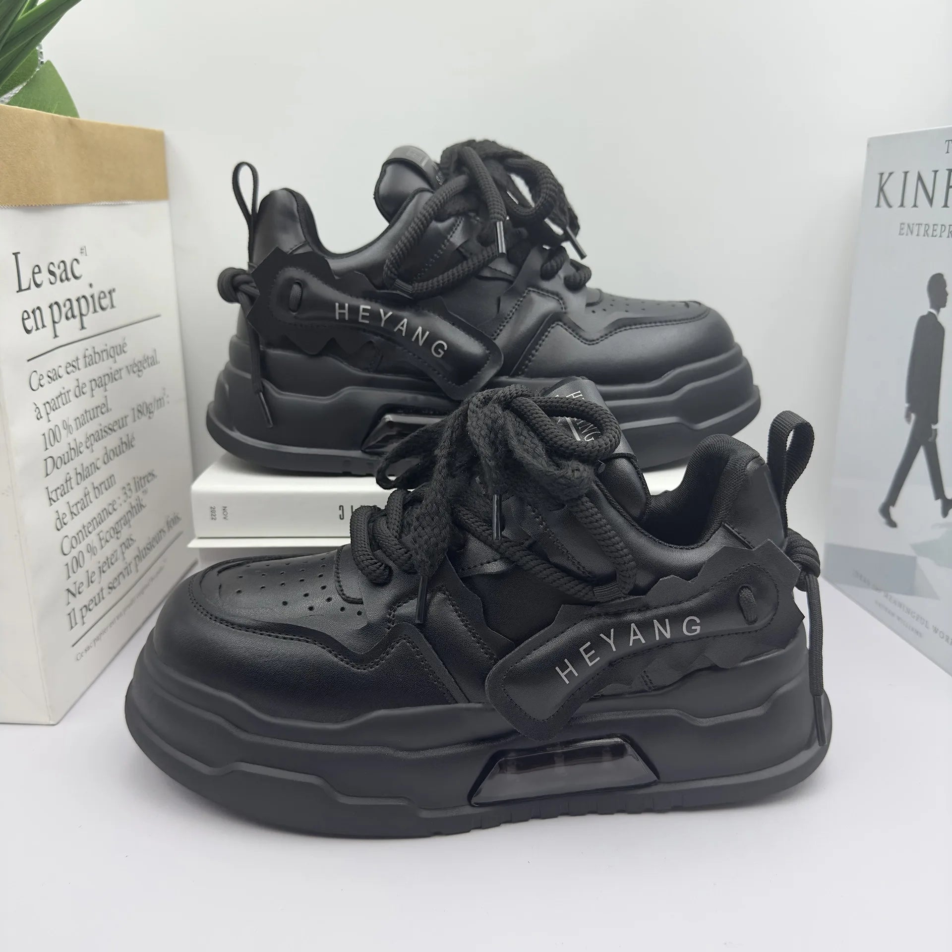 Sneakers punk con fibbie laterali in pelle PU unisex