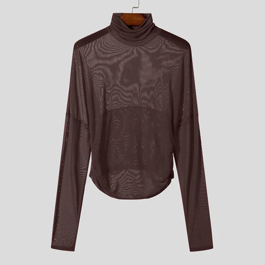 Dolcevita casual trasparente da uomo - Pantaloni uomo ATREND