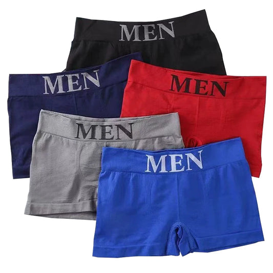Boxer casual 5 pezzi traspiranti con fascia elastica da uomo - Boxer uomo ATREND