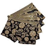 Boxer casual 4 pezzi con stampa grafica e fascia elastica da uomo - Boxer uomo ATREND