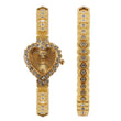 Set idea regalo con orologio a forma di cuore braccialetto con brillantini da donna - Idea regalo donna ATREND