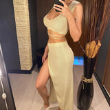 Women's Braided Top and Skirt Swimsuit Cover Up