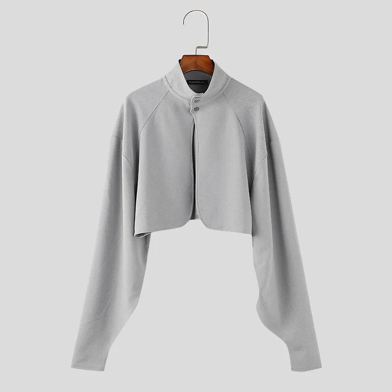 Blazer corto con maniche a sbuffo da uomo - blazer uomo ATREND