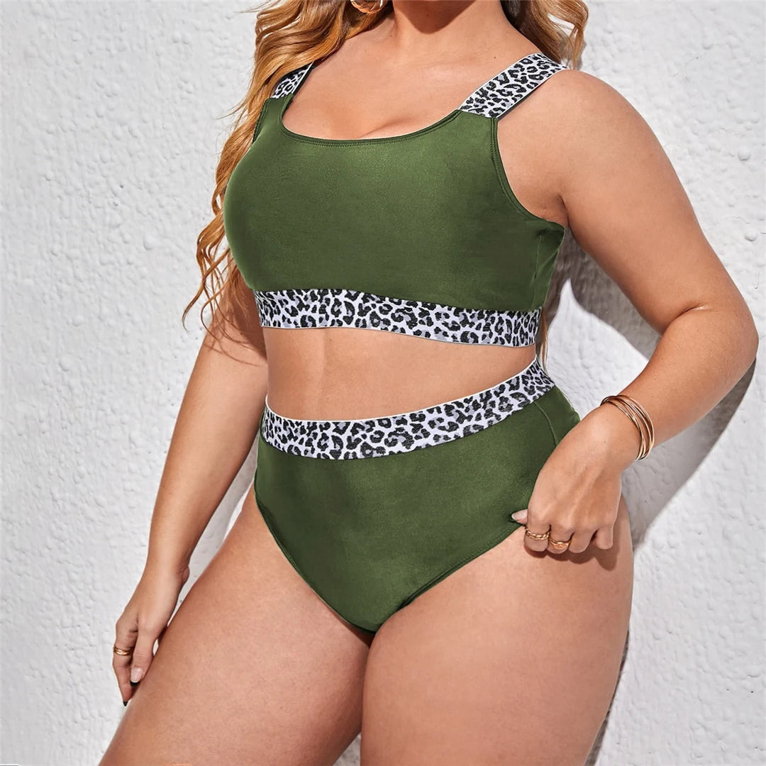 Women's Two Piece Bikini Set Bra and Panties with Contrast Trim