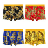 Boxer casual 4 pezzi con stampa animale e fascia elastica da uomo - Boxer uomo ATREND