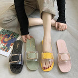 Ciabatte con fascia trasparente da donna - Ciabatte donna ATREND