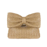 Borsa a mano in cotone con fiocco frontale da donna - Borsa a mano ATREND