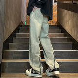 Jeans casual con cerniera sul fondo da uomo - Jeans uomo ATREND
