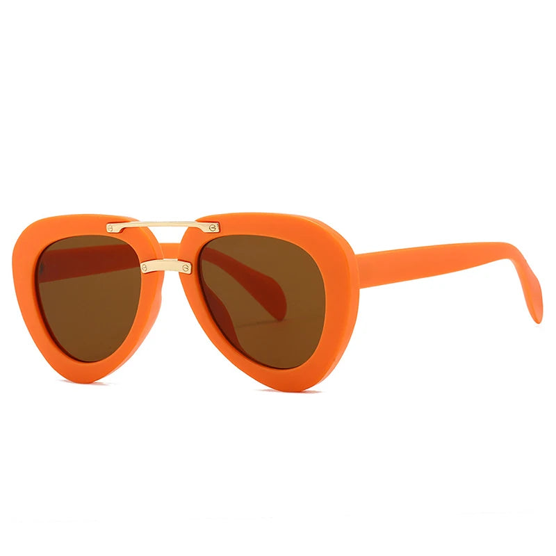 Occhiali da sole a goccia bicolor unisex - Occhiali da sole unisex ATREND