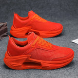 Sneakers casual patchwork in pelle PU mesh con lacci da uomo