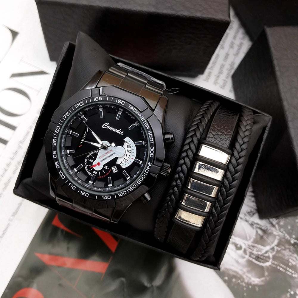 Set idea regalo con orologio e braccialetto da uomo - Idea regalo donna ATREND