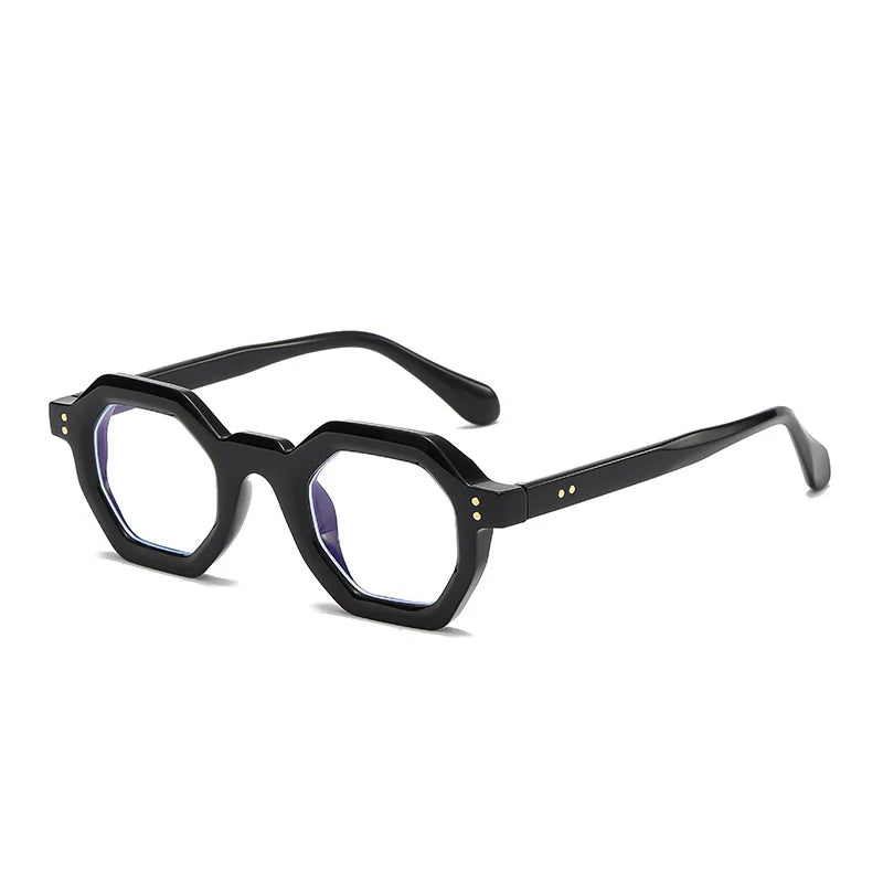 Occhiali da sole geometrici bicolor con lenti chiare o scure unisex - Occhiali da sole unisex ATREND