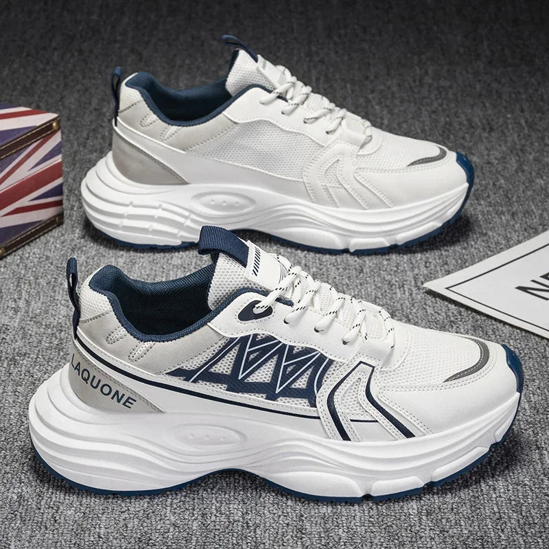 Sneakers casual in pelle PU da uomo