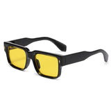 Occhiali da sole quadrati bicolor con lenti chiare o scure unisex - Occhiali da sole unisex ATREND