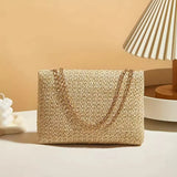Borsa a spalla in paglia con tracolla da donna - Borsa a spalla ATREND